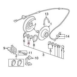 Audi VW Wheel Bearing - Front and Rear Inner 311405625N